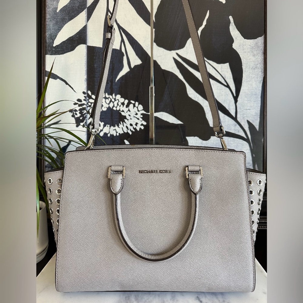 MICHAEL Michael Kors - Large Selma Grommet Satchel Bag